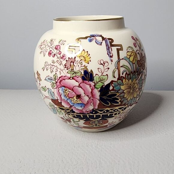 Masons Regency England Porcelain Vase PatentIronstone China Chinoiserie
